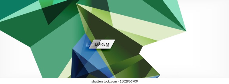 Science background. Abstract triangle pattern. Vector abstract geometric template design