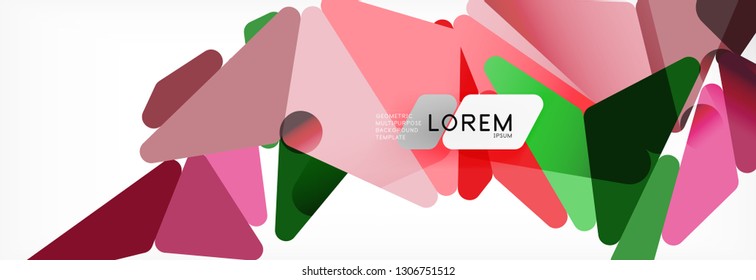 Science background. Abstract triangle pattern. Vector abstract geometric template design