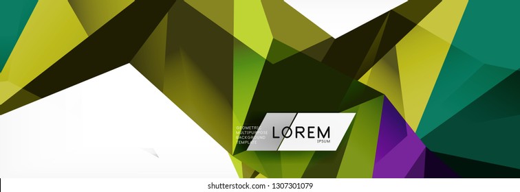 Science background. Abstract triangle pattern. Vector abstract geometric template design