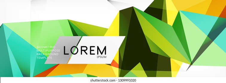 Science background. Abstract triangle pattern. Vector abstract geometric template design