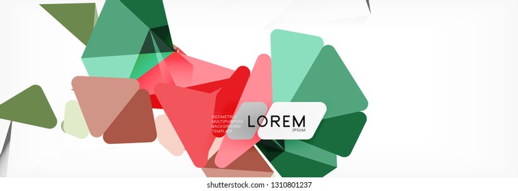 Science background. Abstract triangle pattern. Vector abstract geometric template design