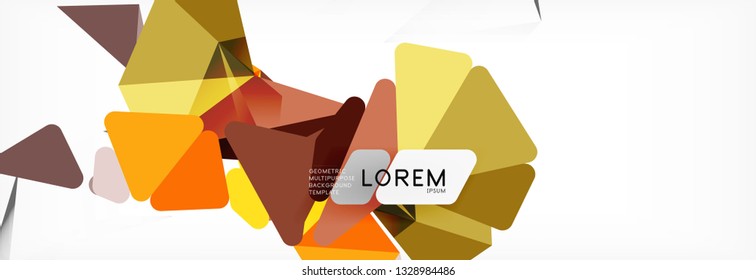 Science background. Abstract triangle pattern. Vector abstract geometric template design