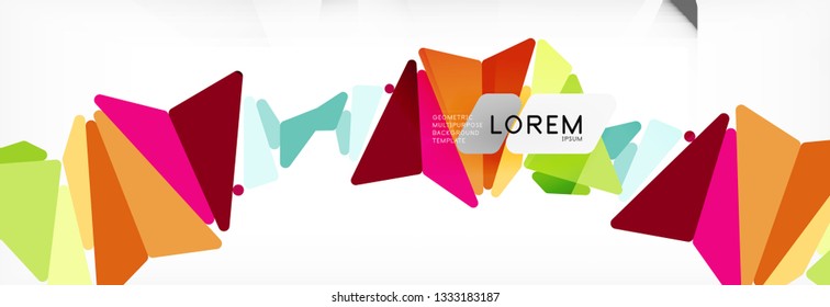Science background. Abstract triangle pattern. Vector abstract geometric template design