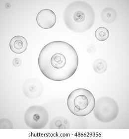 Science background with cells. Graphic concept for your design