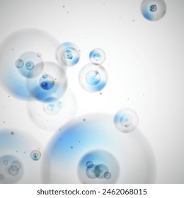 Science background with cells. Scientific medical developments.  Graphic concept for your design