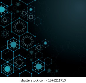 science background , Coronavirus background COVID-19 vector illustration EPS10