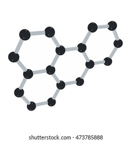 Science background with molecule on white Vector