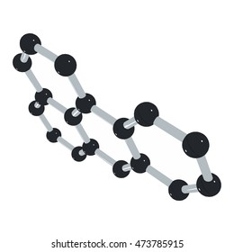 Science background with molecule on white Vector
