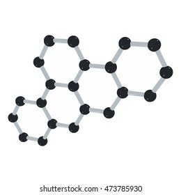 Science background with molecule on white Vector