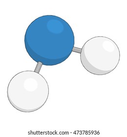 Science background with molecule on white Vector
