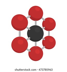 Science background with molecule on white Vector