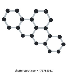 Science background with molecule on white Vector