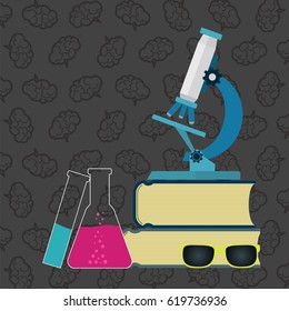 Science background with place for your text. Science concept. Vector illustration. 