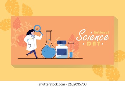 Science - Banner scientist illustration
