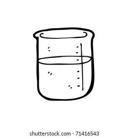 science beaker cartoon