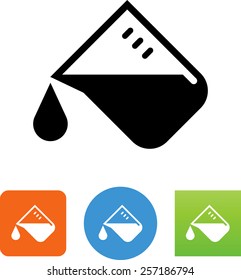 Science beaker icon