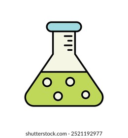 Science Beaker icon isolated on a white background. Vector illustration.
