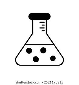 Science Beaker icon isolated on a white background. Vector illustration.