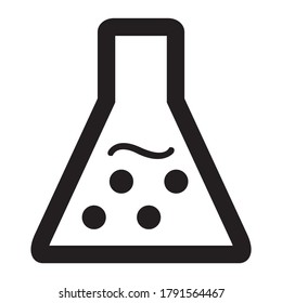 Science beaker icon. vector graphics design 