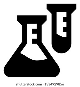 Science Beakers Lab Experiment Icon