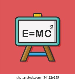 science black board vector icon 