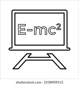 Science Board Icon In Outline Style