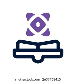 science book duotone icon. Sleek and modern vector icon for websites, mobile apps, marketing materials, and corporate design. Fully scalable and ready to use.
