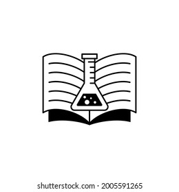 Science Book Education Icon Design Graphic Template Isolated