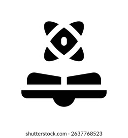 science book glyph icon. Strong and solid vector icon for websites, mobile interfaces, presentations, and visual branding. High quality and easy to edit.