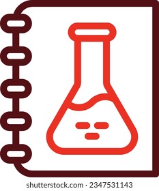 Science Book Glyph Two Color Icon For Personal And Commercial Use.
