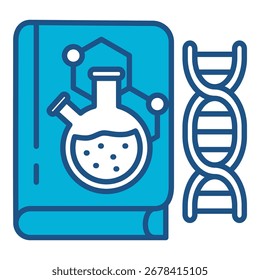 Conjunto de iconos de libro de Ciencia con múltiples estilos. Ilustración vectorial