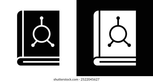 Símbolo de Vector simple del icono del libro de Ciencia