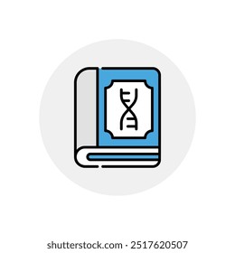 Science Book icon vector stock illustration