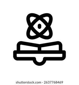 science book line icon. Clean and minimalist vector icon for websites, mobile apps, presentations, and logos. Fully scalable and customizable for any project.