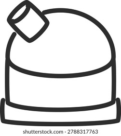 Science building line icon featuring a classic astronomical observatory station with an opened dome.