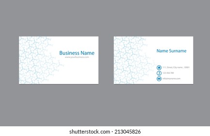 Science Business cards Design Vector Template