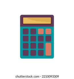 Icono de calculadora de ciencia. Icono vectorial de la calculadora de ciencia aislado en fondo blanco