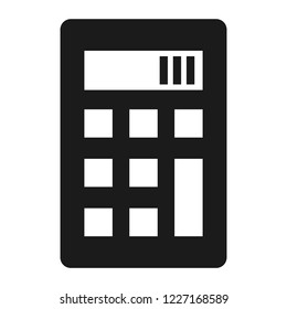 Science calculator icon. Simple illustration of science calculator vector icon for web design isolated on white background