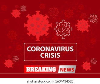 science cell biohazard structore molecule of coronavirus crisis outbreak in wuhan china 2d vector illustration set background