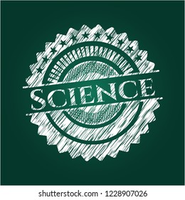 Science chalk emblem