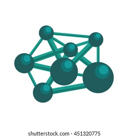 Science and chemistry concept represented by dna icon. Isolated and flat illustration 