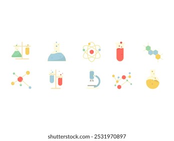 Science Chemistry Design Element Set 