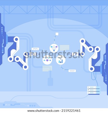Science chemistry laboratory flat color vector illustration. Science lab, pharmaceutical research center Cartoon interior design with medical equipment on background. Modern medical institution decor
