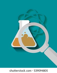 Science chemistry laboratory icon vector illustration graphic design