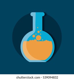 Science chemistry laboratory icon vector illustration graphic design