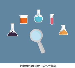 Science chemistry laboratory icon vector illustration graphic design