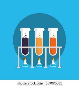 Science chemistry laboratory icon vector illustration graphic design