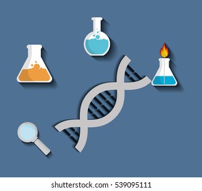 Science chemistry laboratory icon vector illustration graphic design