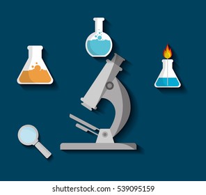 Science chemistry laboratory icon vector illustration graphic design