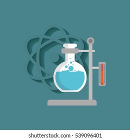 Science chemistry laboratory icon vector illustration graphic design